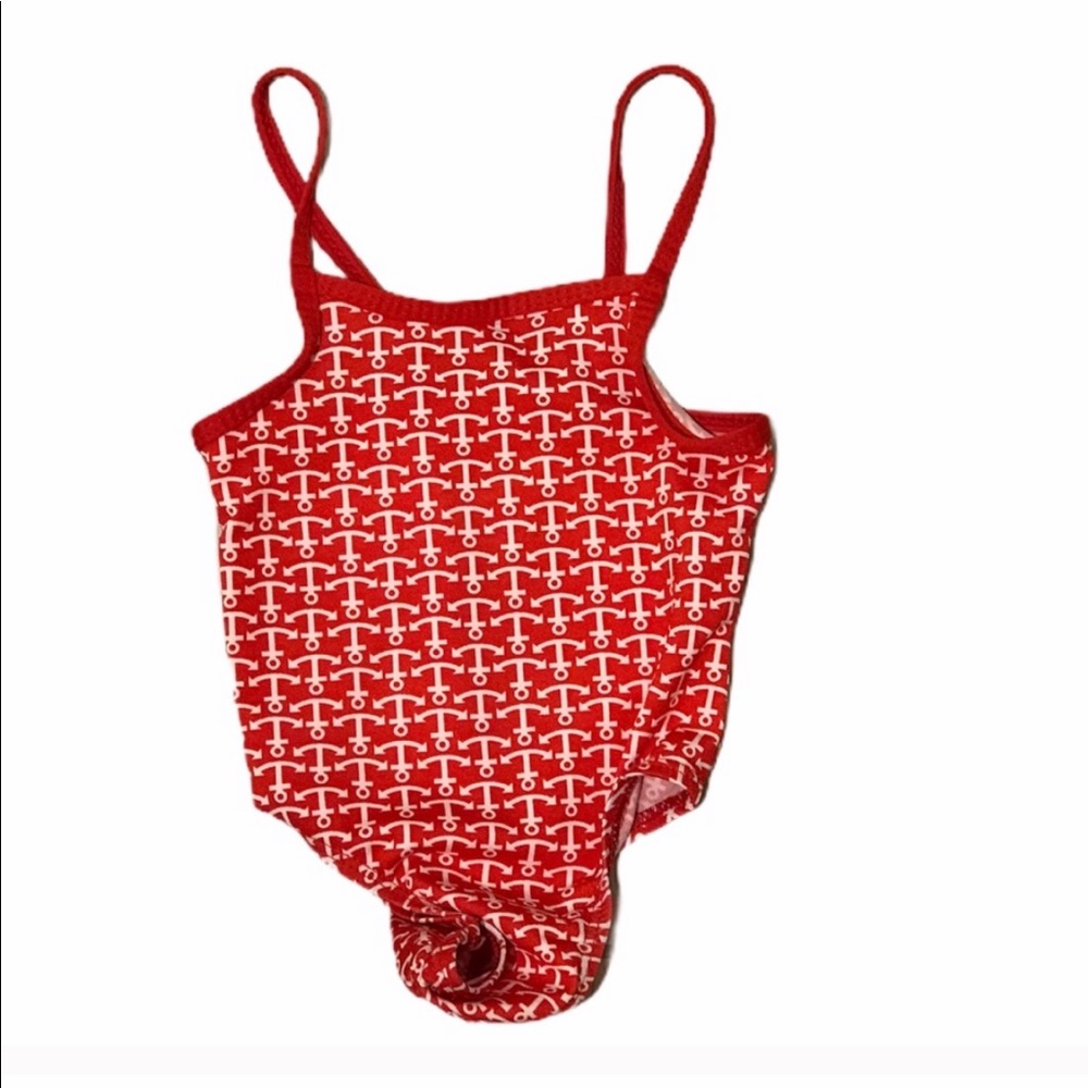Max Grey Baby Girls One Piece swim 12-18 Months